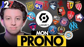 🇫🇷 Mes 9 PRONOSTICS Foot Ligue 1   27ème Journée  OM PSG  LOSC LENS  OL Reims [upl. by Aset]