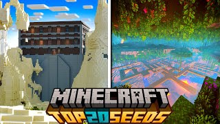 TOP 20 BEST NEW SEEDS For MINECRAFT 121 Minecraft Bedrock Edition Seeds [upl. by Iznek780]