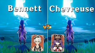 Chevreuse vs Bennett  Best support for Raiden  DMG Comparison [upl. by Markowitz123]