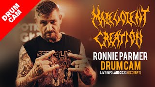 MALEVOLENT CREATION  Ronnie Parmer drumcam  Live in Poland 2023 excerpt  four tracks [upl. by Ala]