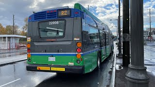 Burnaby Translink 2022 NFI XDE60 22008 On Route R2 Phibbs Exchange [upl. by Benis]