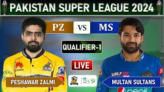 PSL LIVE  PESHAWAR ZALMI vs MULTAN SULTANS QUALIFIER MATCH LIVE COMMENTARY  MS vs PZ LIVE  PZ BAT [upl. by Mogerly]