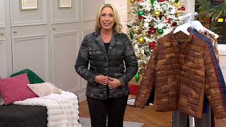 Susan Graver Quilted Blazer Jacket In Prints Solids on QVC [upl. by Carter]