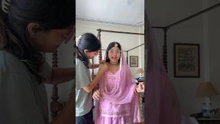 Trying Rajputi Poshak for the first time 😳😱❤️ Tejasvi Rajput  grwm rajasthan [upl. by Aneekan993]