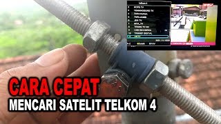 CARA CEPAT MENCARI SATELIT TELKOM 4 [upl. by Africa]