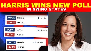 Kamala Harris SWEEPS KEY SWING STATES In LATEST Polling Averages [upl. by Jolyn334]