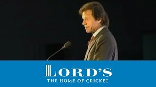 MCC Spirit of Cricket Cowdrey Lecture  Imran Khan [upl. by Borchert]