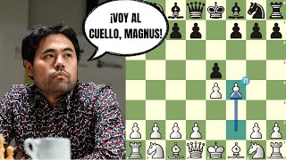 ¡¡¡GAMBITO DE REY 😱 Nakamura vs Carlsen Norway Chess 2023 [upl. by Auqenehs]