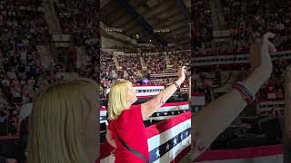 73124 Trump Rally Harrisburg PA YMCA scan of crowd [upl. by Ellehcer511]