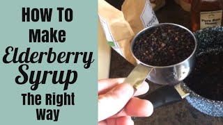 How to Make Elderberry Syrup the Right Way [upl. by Christye]