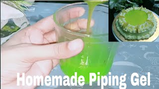 পাইপিং জেল  Homemade Piping Gel  Lemon Piping Gel Recipe  Cake decoration Gel Recipe [upl. by Etnaed]