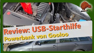 Review Powerbank mit Starthilfe fürs Auto – Gooloo Starthilfe 1200A 12 V [upl. by Ahsil]