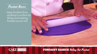 How to Roll Out Fondant  Fondant Basics Part 2  Cake Boss Baking [upl. by Olwena]