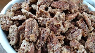 Viral TikTok Cinnamon Candied Pecan Recipe  Delicious Candy Pecans At Home  Easy amp Quick Recipe [upl. by Santiago]