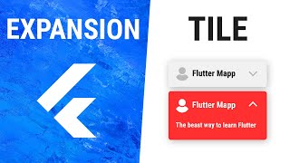 Flutter ExpansionTile Widget [upl. by Ettenoitna]