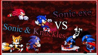 Sonic amp Knuckles VS Sonicexe 6 [upl. by Nayrda]