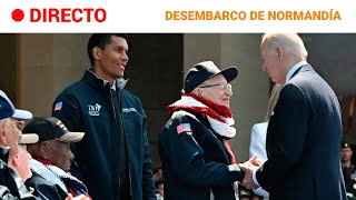 DESEMBARCO DE NORMANDÍA  BIDEN en el HOMENAJE a los VETERANOS norteamericanos  RTVE [upl. by Yllaw]