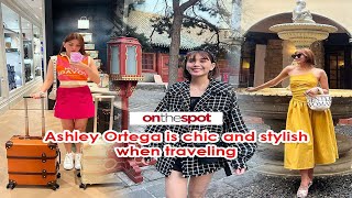 On the Spot Ashley Ortega is chic and stylish when traveling [upl. by Niwdla]