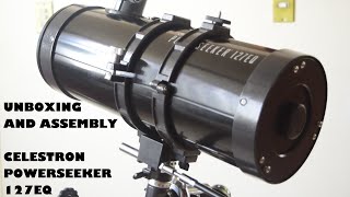 UNBOXING AND DETAILED ASSEMBLY OF CELESTRON POWERSEEKER 127EQ with Additional Improvements [upl. by Fira]