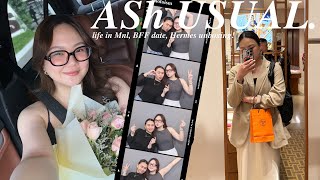 AShUSUAL LIFE IN MNL BEST FRIENDS DATE HERMES UNBOXING  ASHLEY SANDRINE [upl. by Aivartal]