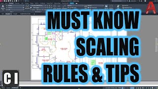 AutoCAD Scaling Best Practices amp Tips  MustKnow AutoCAD Rules [upl. by Nnylasor]