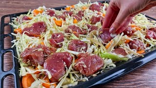 Ich habe noch nie so leckeres Fleisch mit Gemüse gegessen Ein ganz einfaches Rezept [upl. by Yoho651]