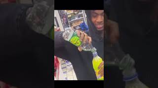 LAZER DIM POURS UP IN GAS STATION shorts [upl. by Aydin]