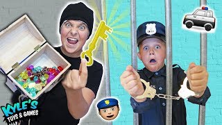 🚓 KID COP VS ROBBERS STEAL A MILLION DOLLAR TREASURE [upl. by Thenna]