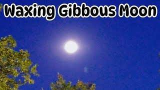 Waxing gibbous Moon after Sunset Gen11417📖 HolySabbathGodsRestDay7 Sundown2Sundown Atonement [upl. by Airot]