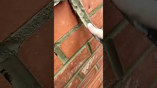 Jointing up bricks apartmentrenovation bricks [upl. by Assirol]