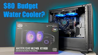 Cooler Master 80 ML240L V2 RGB Liquid Cooler Review [upl. by Herzen]