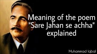 Sare jahan se achha meaning explained [upl. by Doubler961]