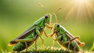 The Wild Intimacy of Grasshoppers Mating  Unseen Nature [upl. by Elohcin]