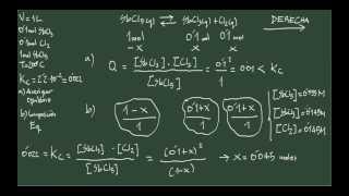 5 Ejercicio V equilibrio químico cociente de reacción Q [upl. by Llednav]