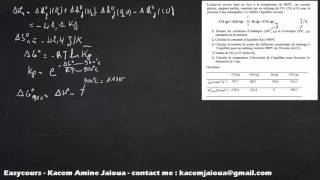 49  Exercice 21  Thermodynamique SMPC [upl. by Lecia]