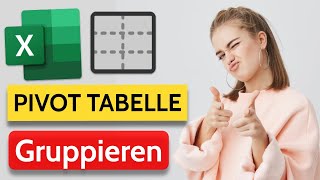 In Excel Daten in PivotTabellen gruppieren nach Jahren Monaten Wochen [upl. by Arata]