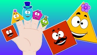 KBC  Shapes Finger Family  shapes song  nursery rhymes for kids  learn shapes [upl. by Etac923]