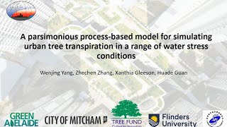 A parsimonious process‐based model for simulating urban tree transpiration in a range of water [upl. by Penn]