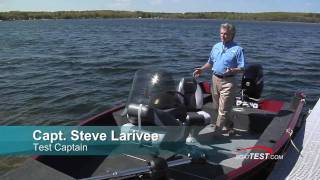 Lund 1625 Rebel XL 2010 Detail Layout Reviews  By BoatTestcom [upl. by Cerracchio]