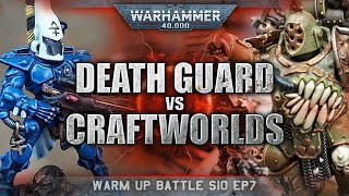 Eldar Craftworlds vs Death Guard Warhammer 40k Battle Report 9th Edition 1500pts S10EP7 [upl. by Weingarten]