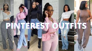 Recreating Pinterest Outfits 2022  Pinterest Fashion [upl. by Derfnam]