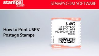 Stampscom  How to Print USPS Postage Stamps [upl. by Fausta]