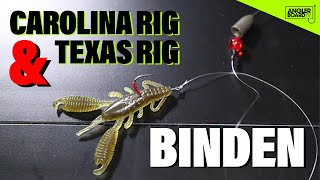 Carolina Rig ampTexas Rig  die besten Finesse Montagen zum Angeln auf Barsch amp Zander  2in1 Rig [upl. by Boiney]