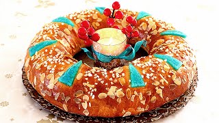 Roscón de reyes tradicional  Tierno y jugoso de un día para otro [upl. by Nerak]