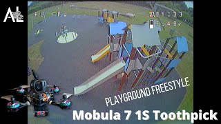 Mobula 7 1S ELRS Toothpick  Playground Freestyle [upl. by Akimas]