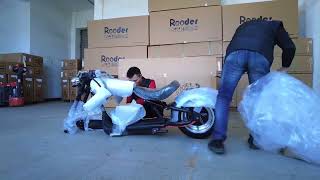 Citycoco m1p Rooder Arrow ElektroRoller Chopper 2022 electric scooter unboxing [upl. by Esemaj]