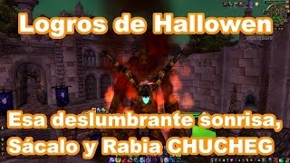 Logros de Hallowen Esa deslumbrante sonrisa Sácalo y Rabia CHUCHEG [upl. by Adnahc]