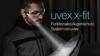 Schutzbrille mit Licht amp Kopfband  uvex xfit pro Deutsch [upl. by Mailliw]