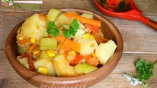 Овощное рагу с кабачками и кукурузой [upl. by Anyel]