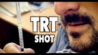 HOW TO ASPIRATE WHEN INJECTING TRT Full Shot Including Set Up Testosterone Replacement Therapy [upl. by Romine826]